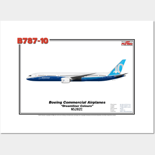 Boeing B787-10 - Boeing "Dreamliner Colours" (Art Print) Posters and Art